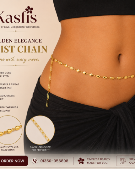 Kasfis Golden Oval-Link Waist Chain